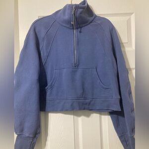 Lululemon Scuba Oversized Funnel Neck Half Zip Waterdrop Size S